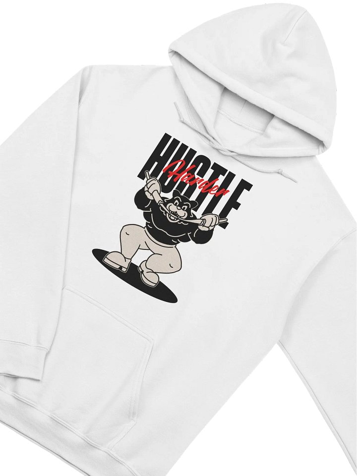 Hustle Harder Hoodie | Motivational Gym & Grind Sweatshirt for Go-Getters product image (2)