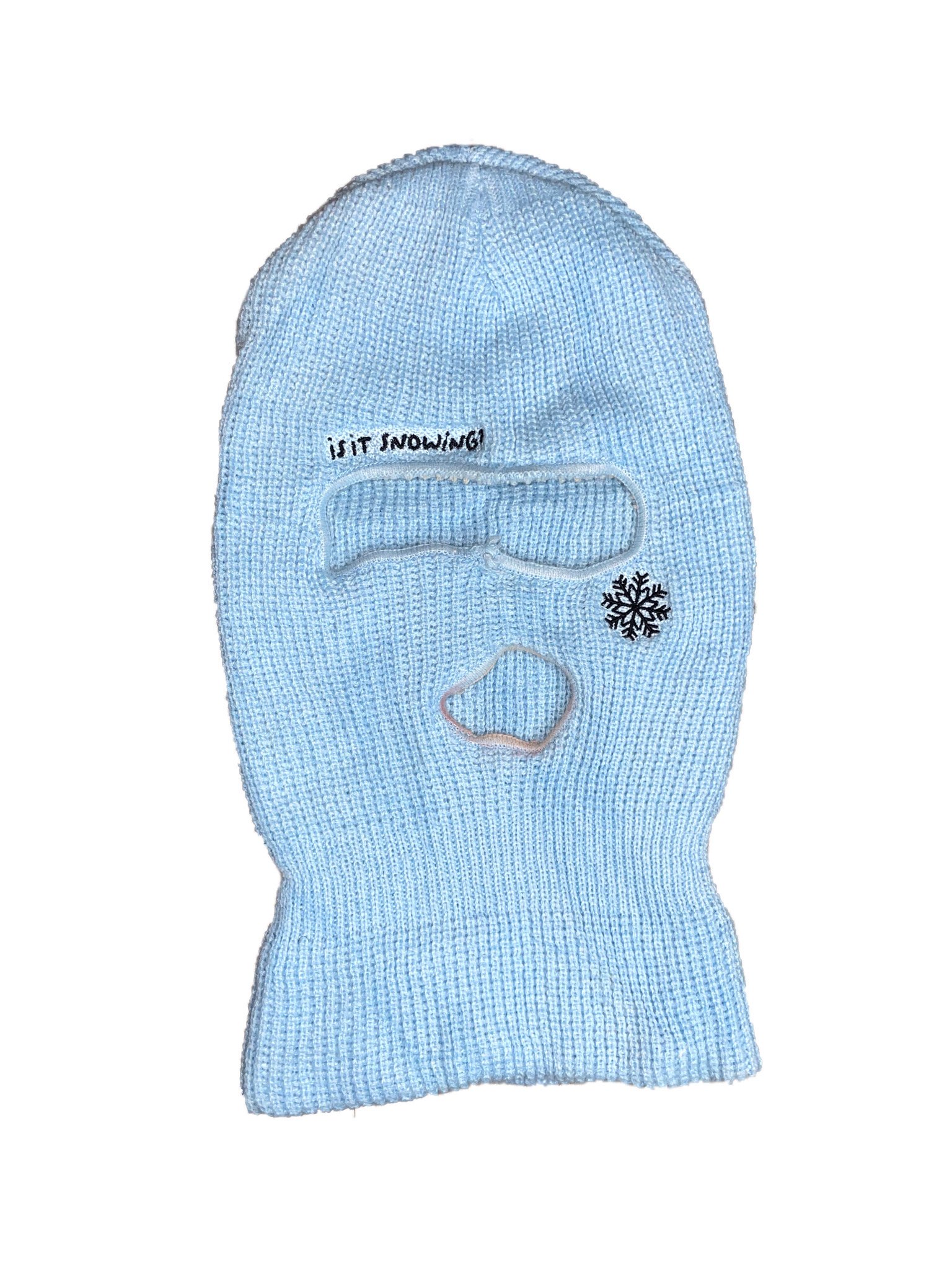 LIGHT BLUE SNOWING SKI MASK product image (4)