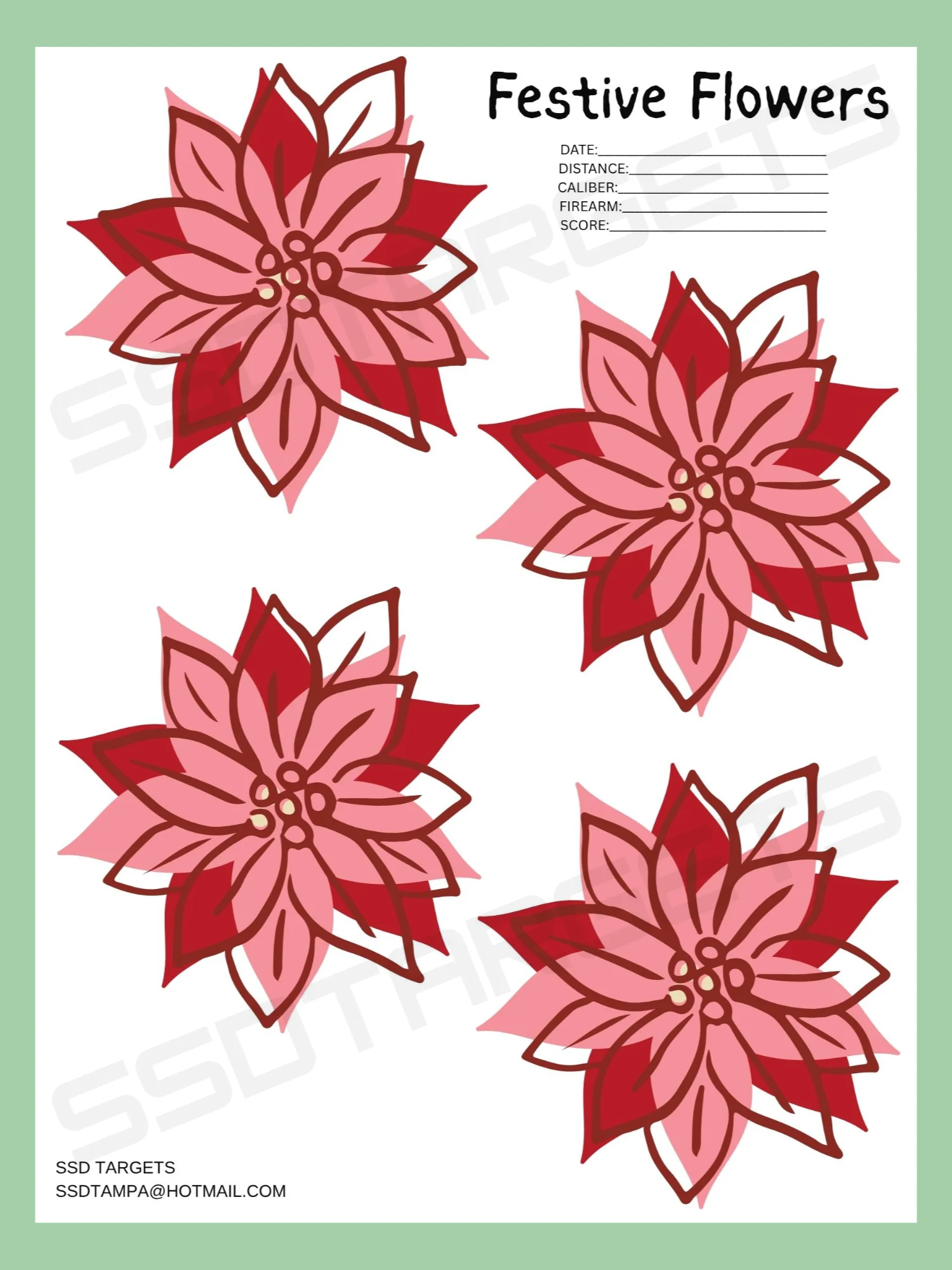 Festive Flowers (Printable Download) product image (1)