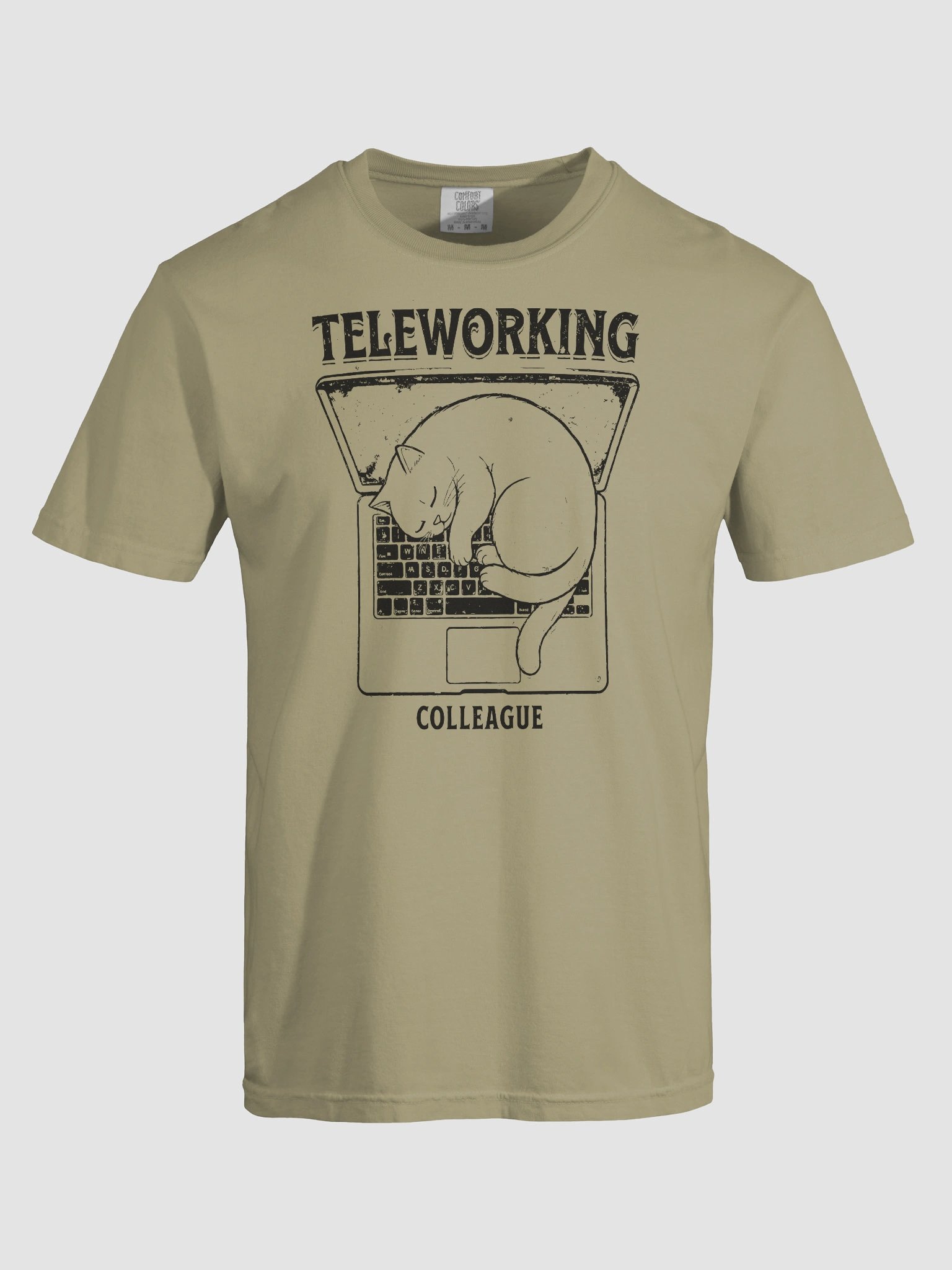 "My New Coworker" Remote Work T-Shirt - Funny Cat Design product image (8)
