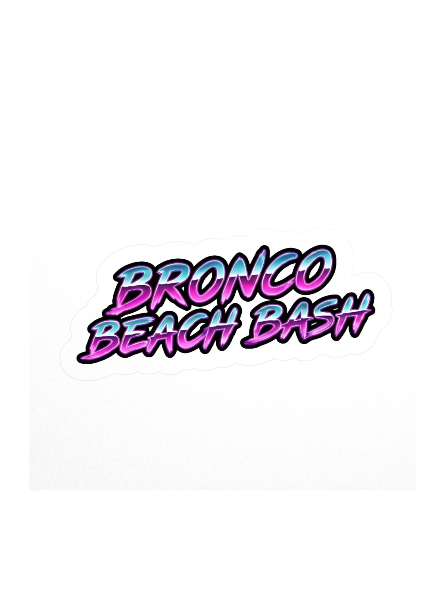 2026 Bronco Beach Bash OBX / Destination Bigfoot Bronco Collab Kiss Cut Sticker (Multiple Sizes Available) product image (1)