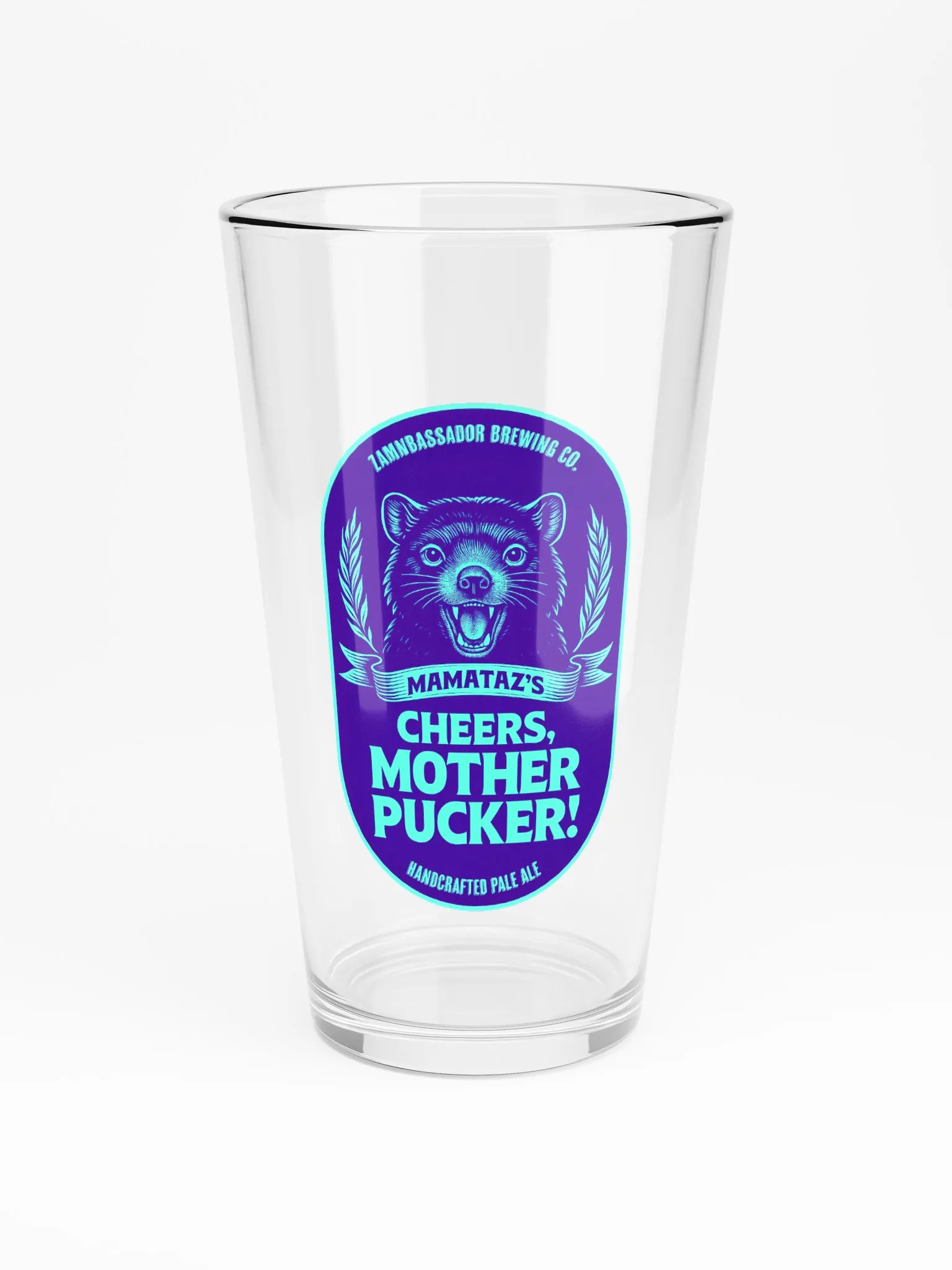 Mamataz's Cheers Mother Pucker Pint Glass product image (3)