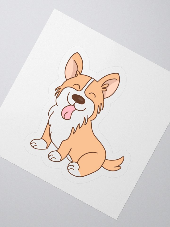 Sitting Corgi Sticker product image (2)
