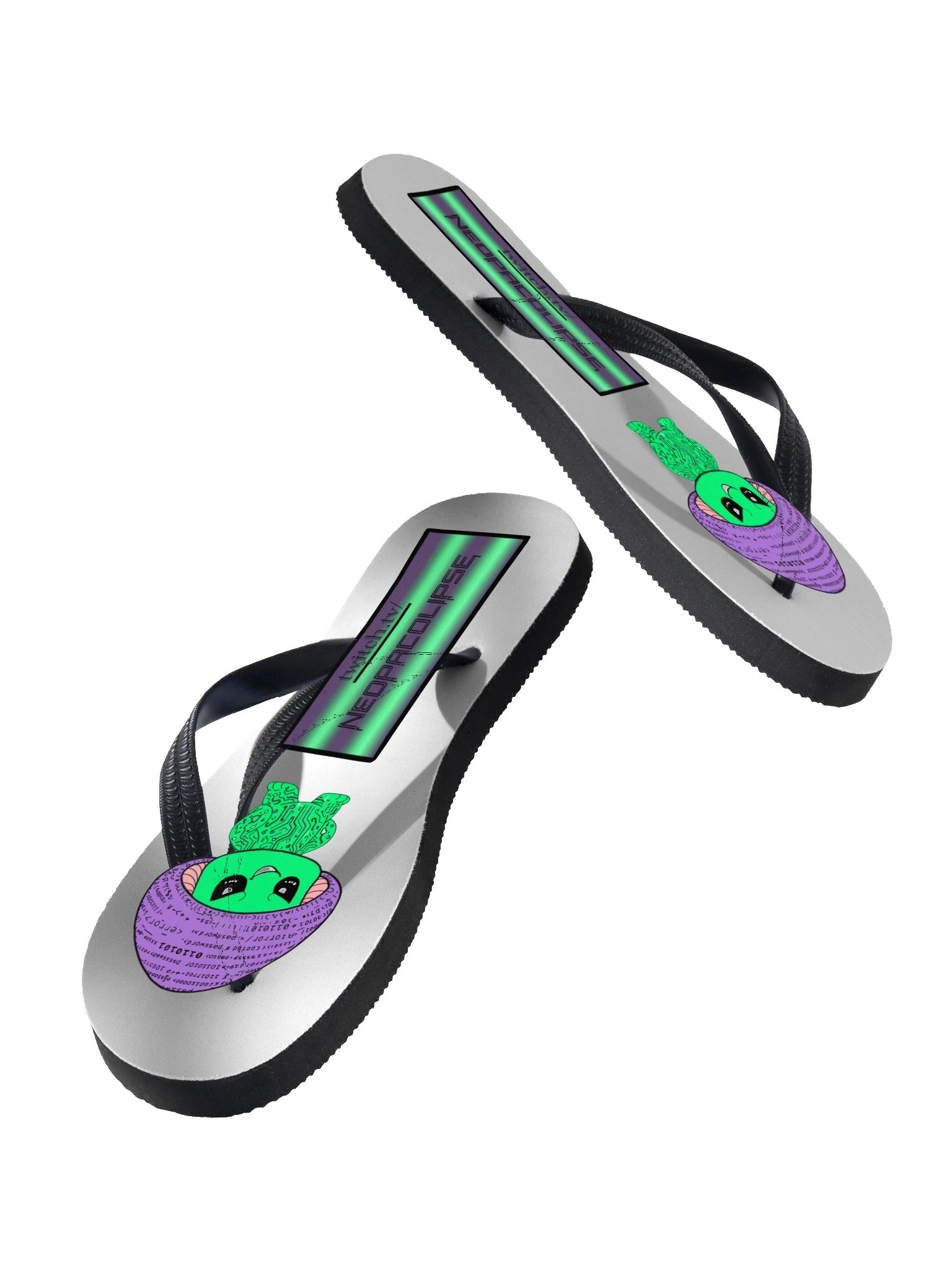 Neopacolipse Twitch Graphic Flip-Flops product image (2)