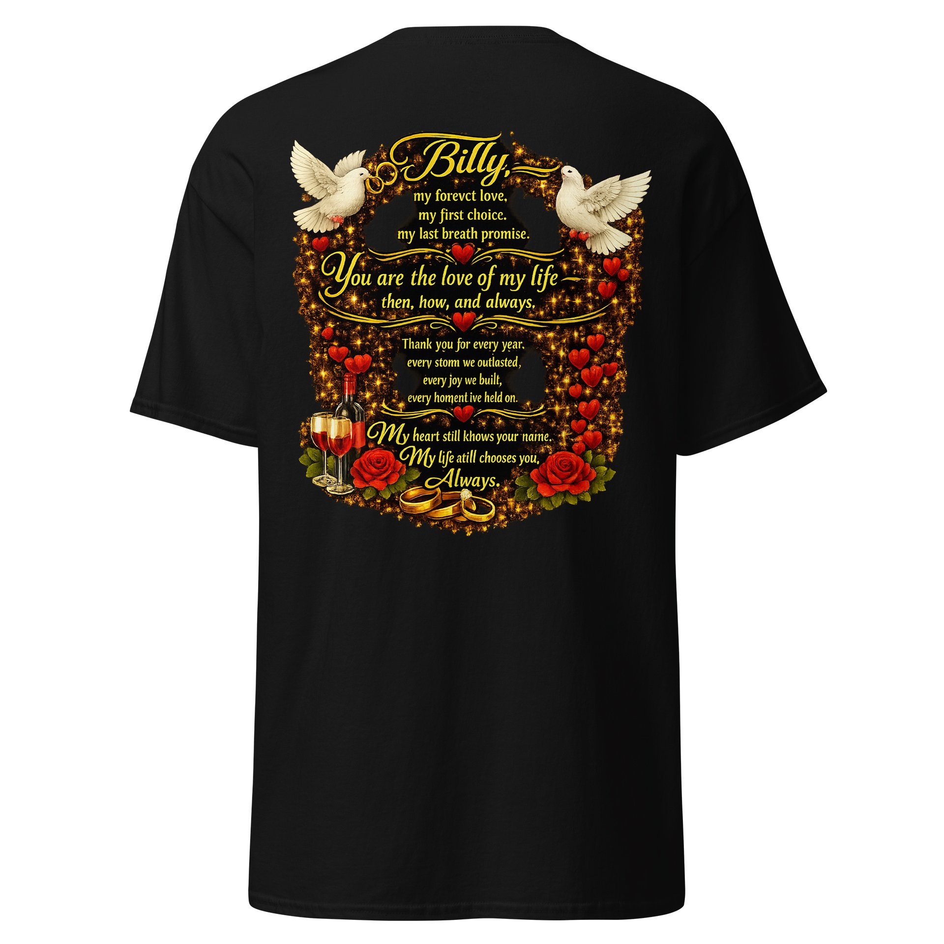 Romantic Lovebirds T-Shirt product image (6)