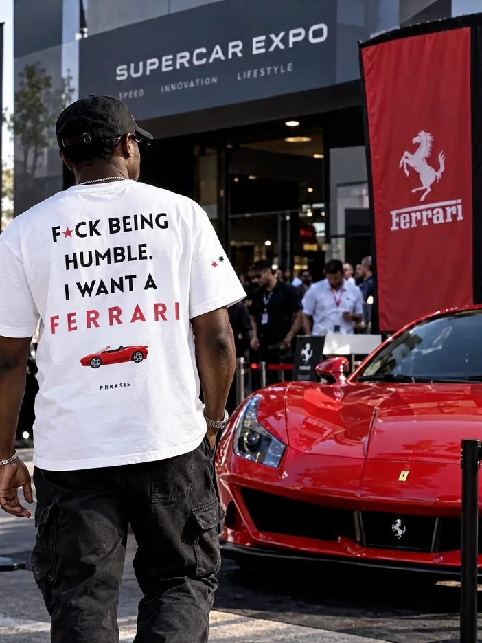 I want a Ferrari #1 — Solid White Blend — photo 1 of 13