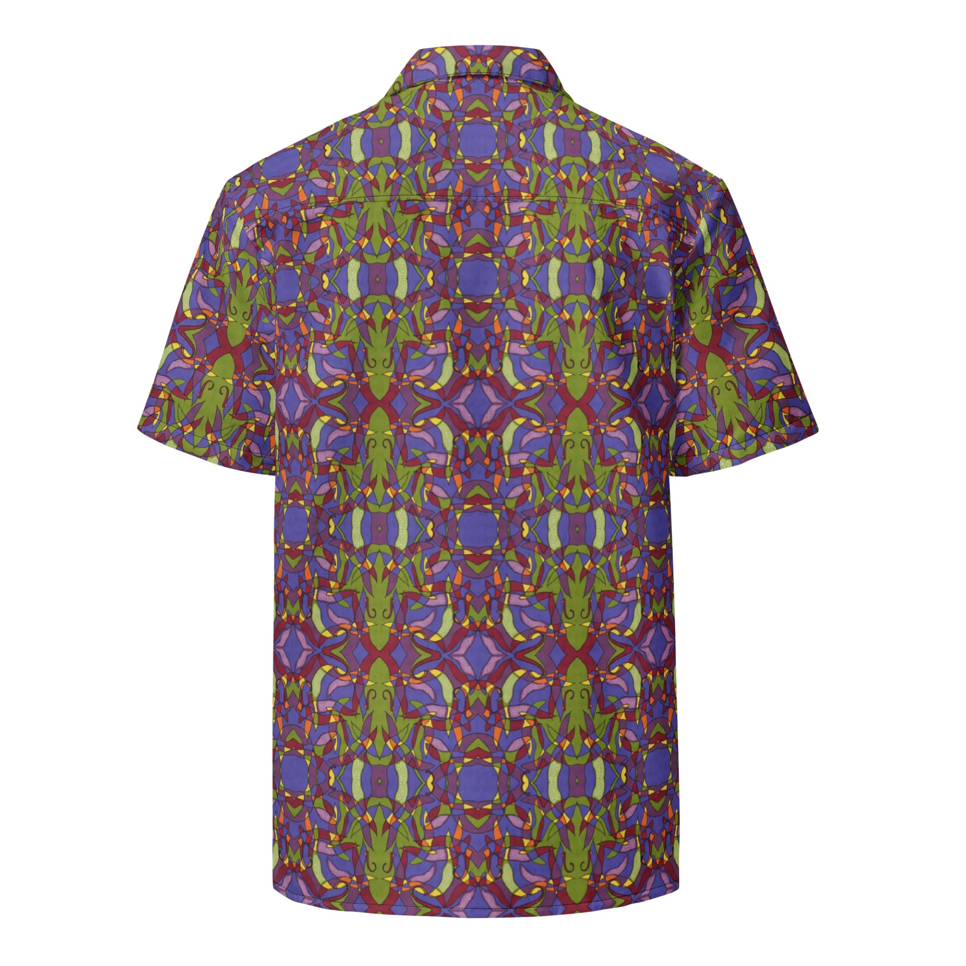 Pepper Spark – Vibrant Mosaic Pattern Hawaiian Shirt product image (3)