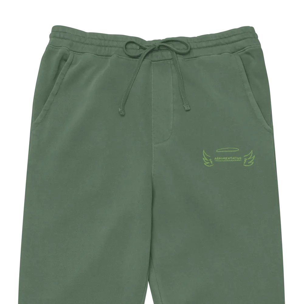 ANGELIC (green) pigment dyed sweatpants product image (2)