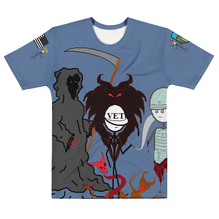The Demons We Carry Cotton Blue Shirt product image (1)