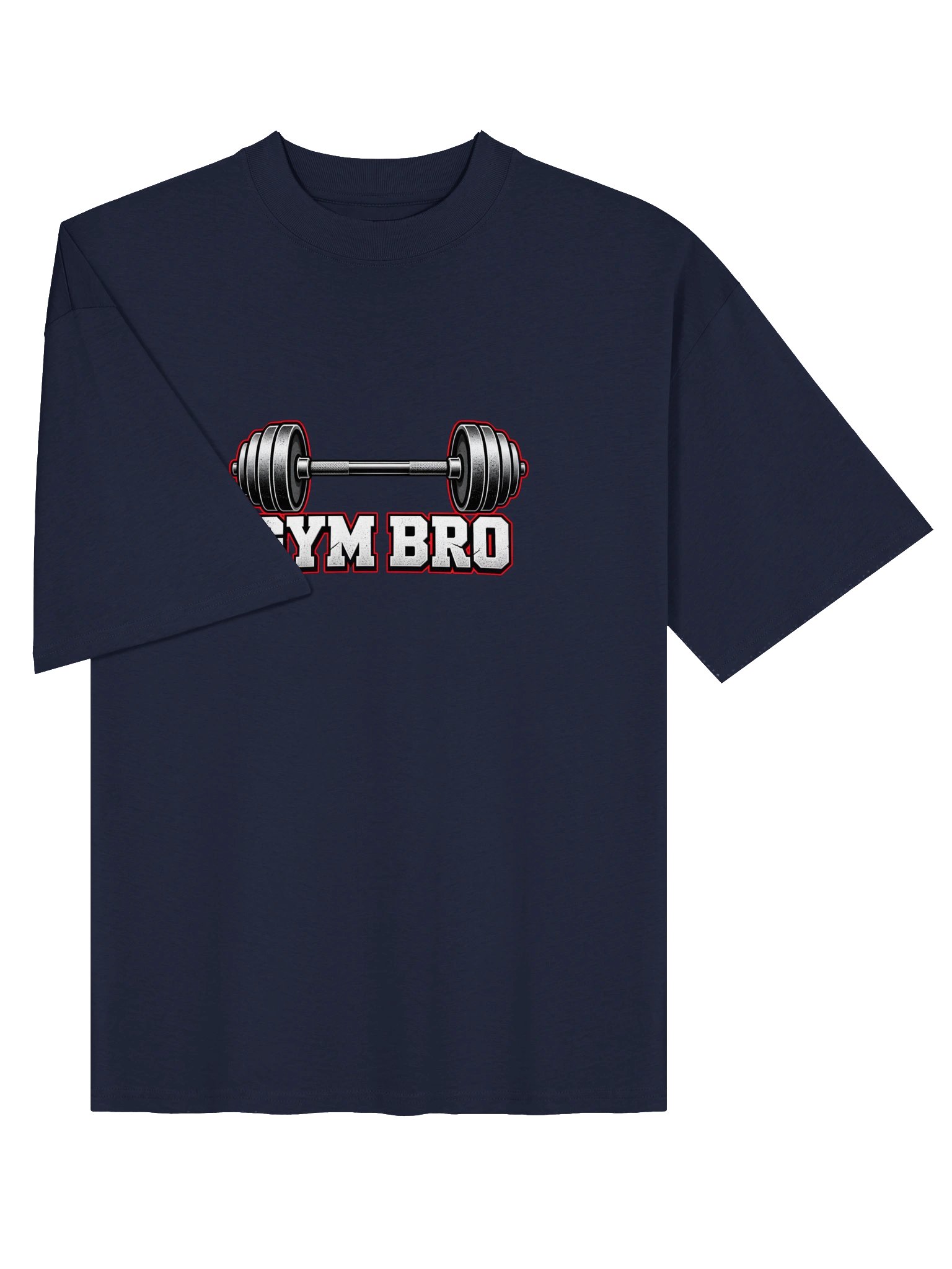 GYM BRO Barbell Oversized Tee product image (27)