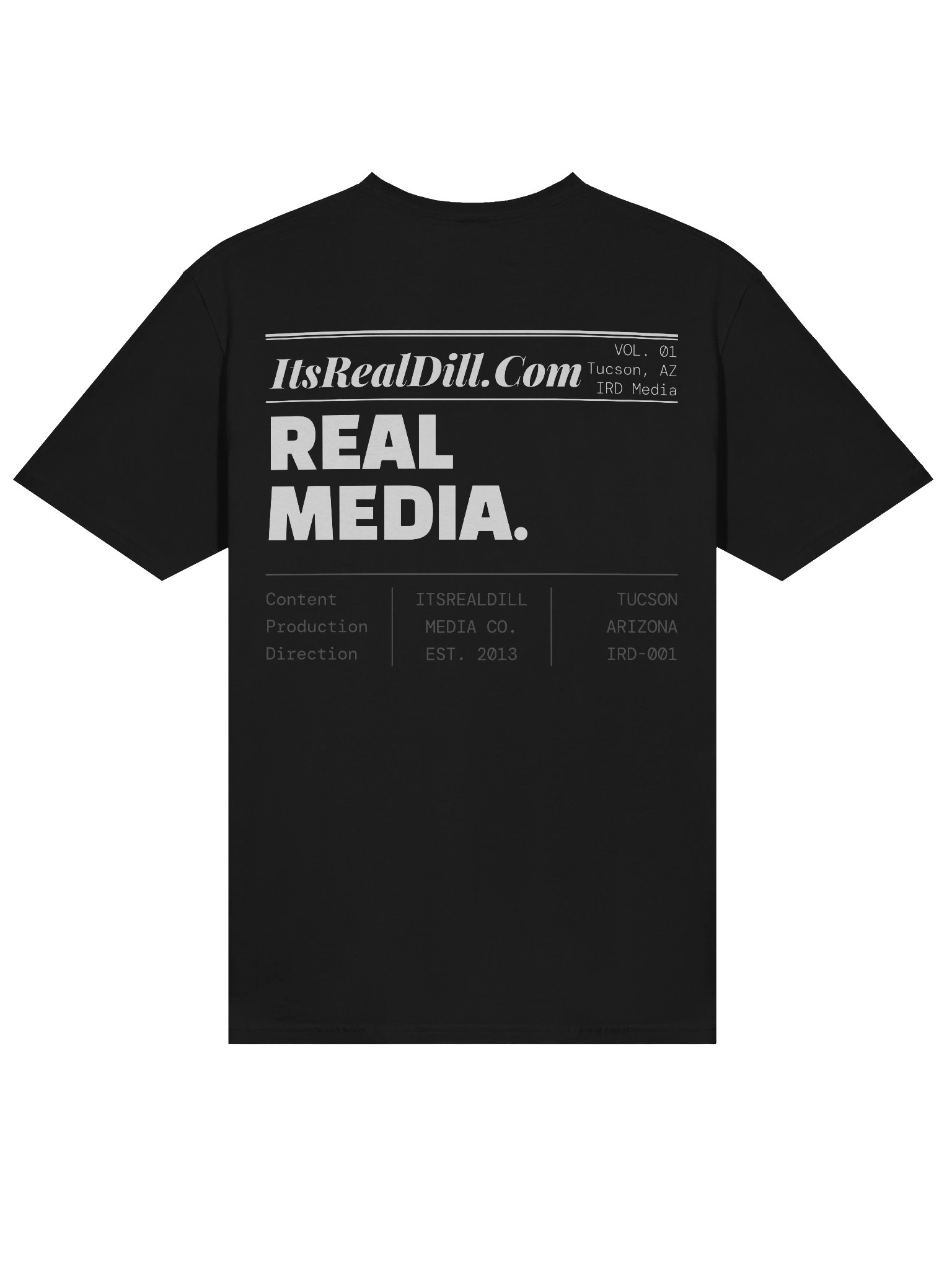 IRD Black Media Newspaper Masthead Tee product image (3)