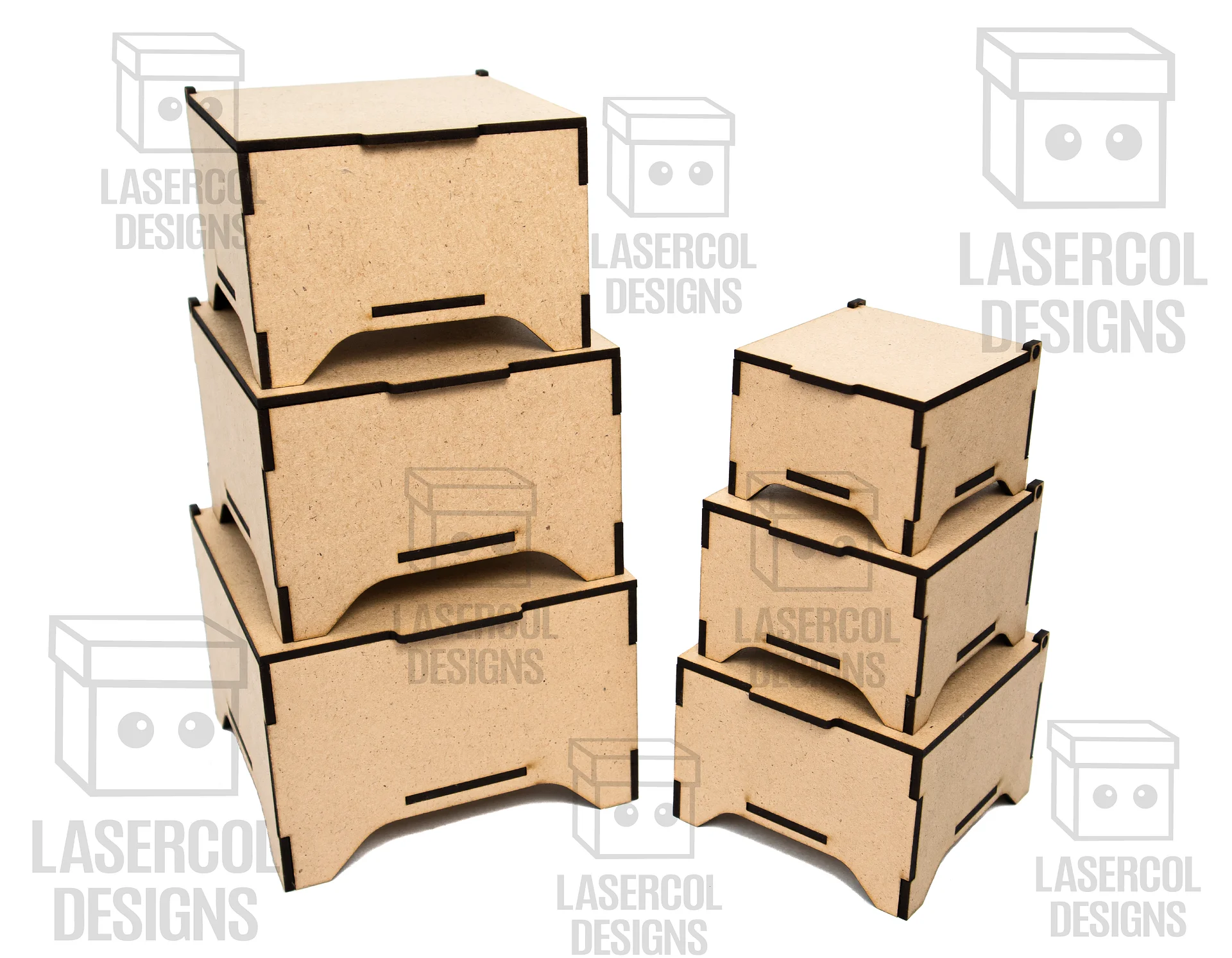 Boxes Bundle (Set 5-6-7-8) - Laser Cut Files product image (8)