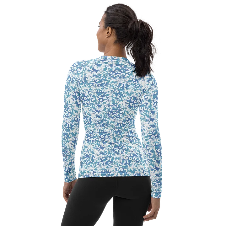 Modern Animal Print Women's Rash Guard with Tie Dye Fashion product image (2)