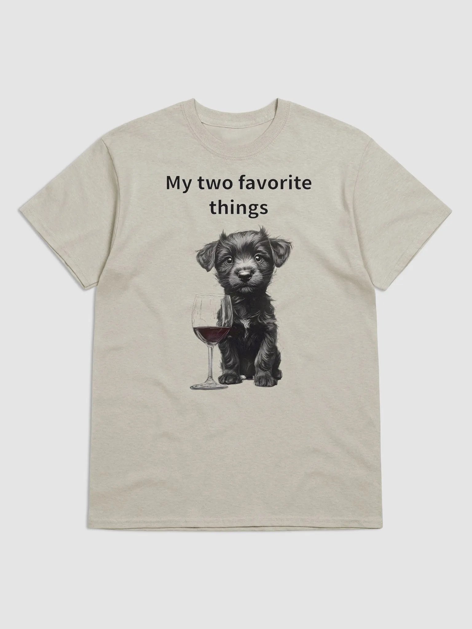 My two favorite things, feature a dog & glass of wine product image (1)