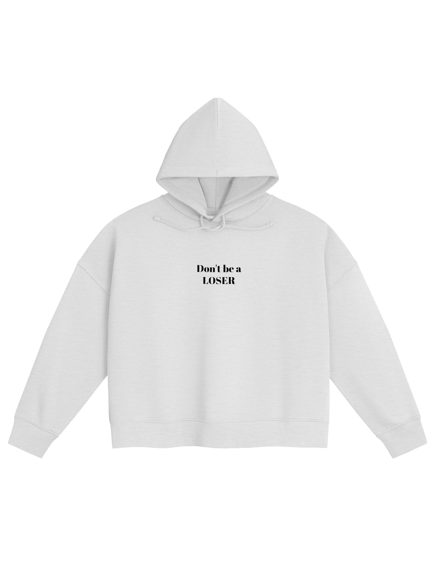 Don't be a LOSER womens hoodie (heather grey) product image (1)
