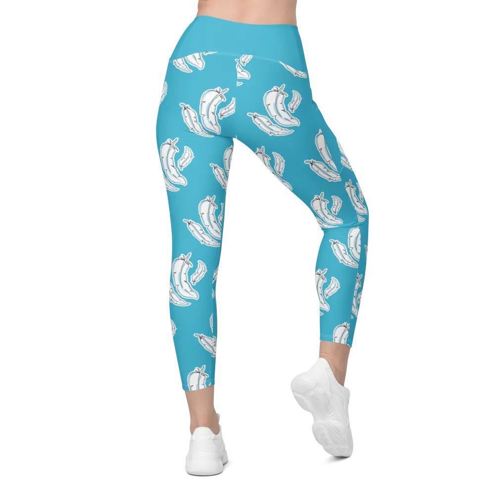 Blue Feather Light Pocket Leggings product image (2)