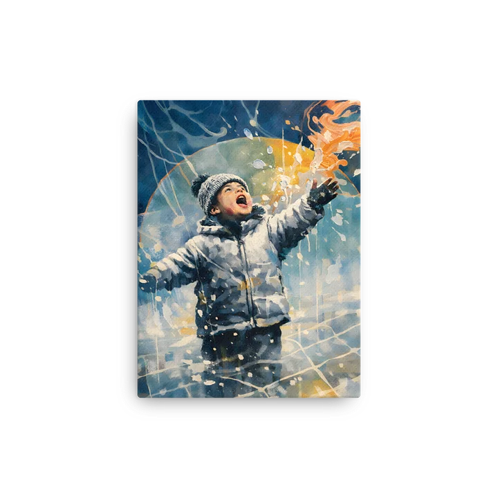 Der Funke des Staunens – Magischer Wintermoment auf Leinwand Childlike Wonder product image (11)