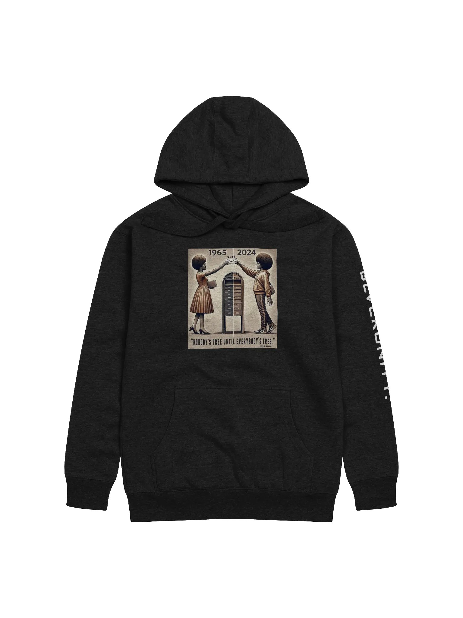 "Nobody’s Free" Hoodie – Honoring the Fight, Continuing the Legacy product image (1)