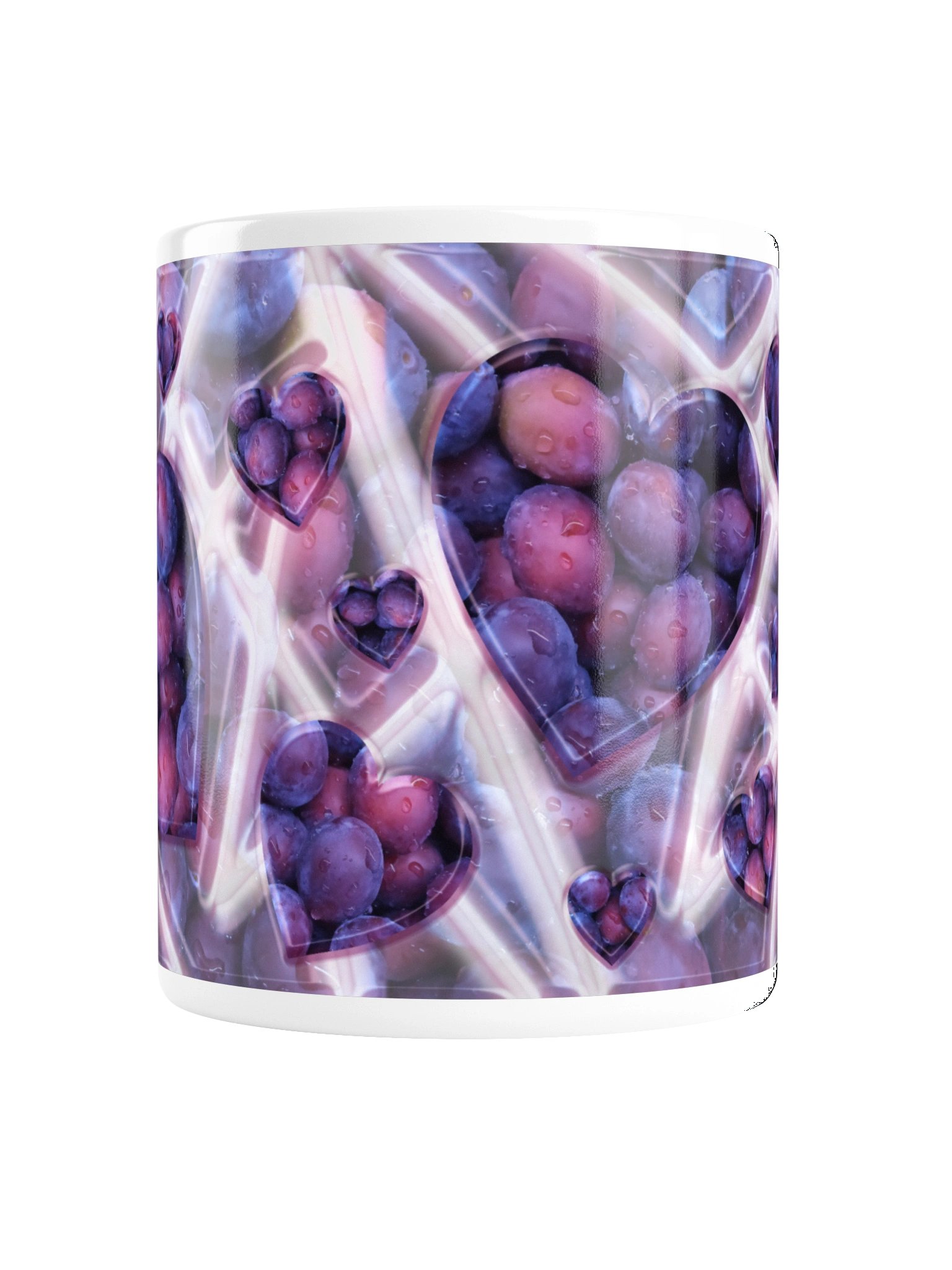Real Plums Mug with Glassy Hearts product image (2)