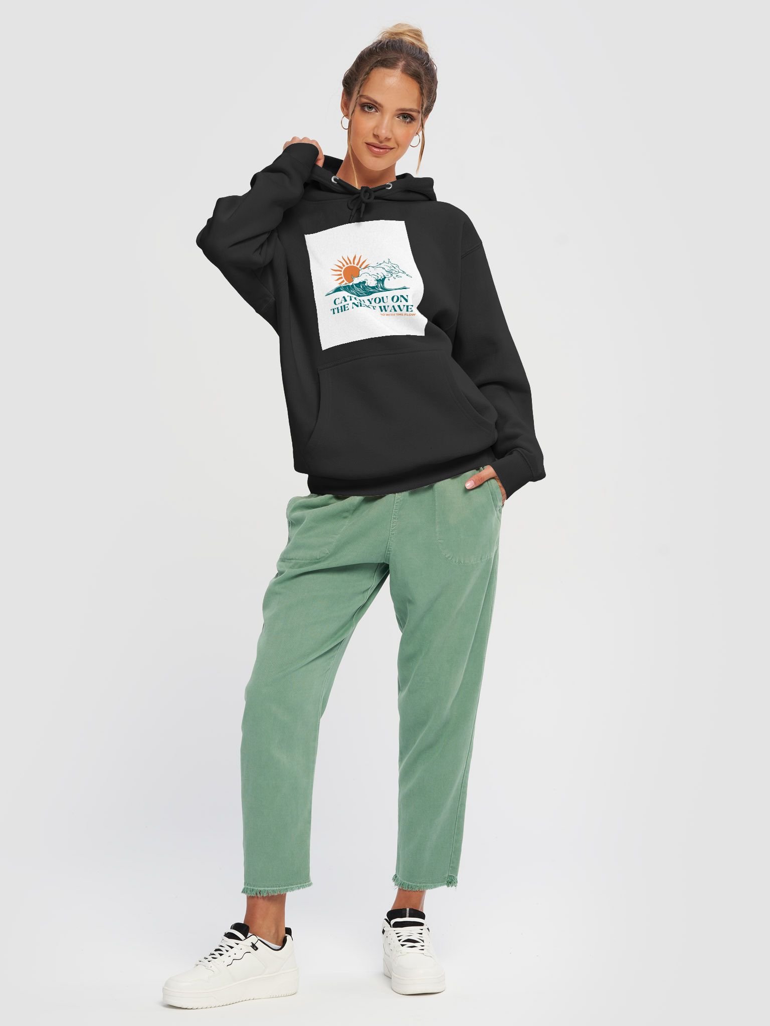 Sunset Wave Catch Premium Hoodie product image (37)