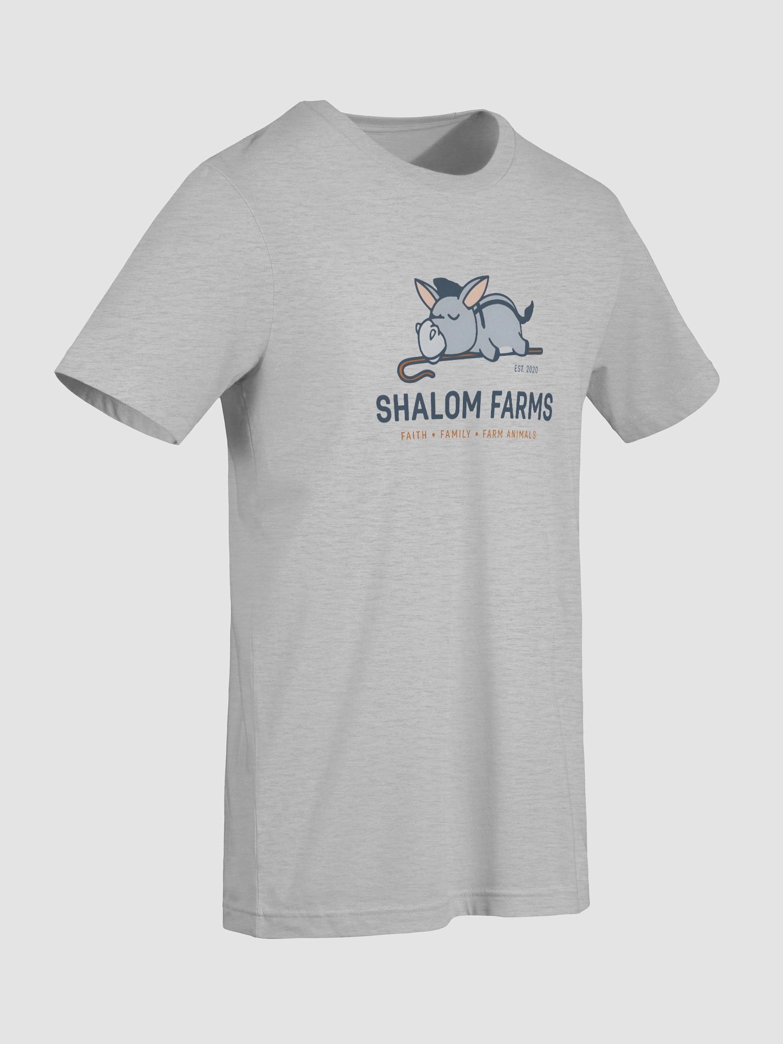 "Shalom Farms" Logo Tee - Athletic Heather product image (9)