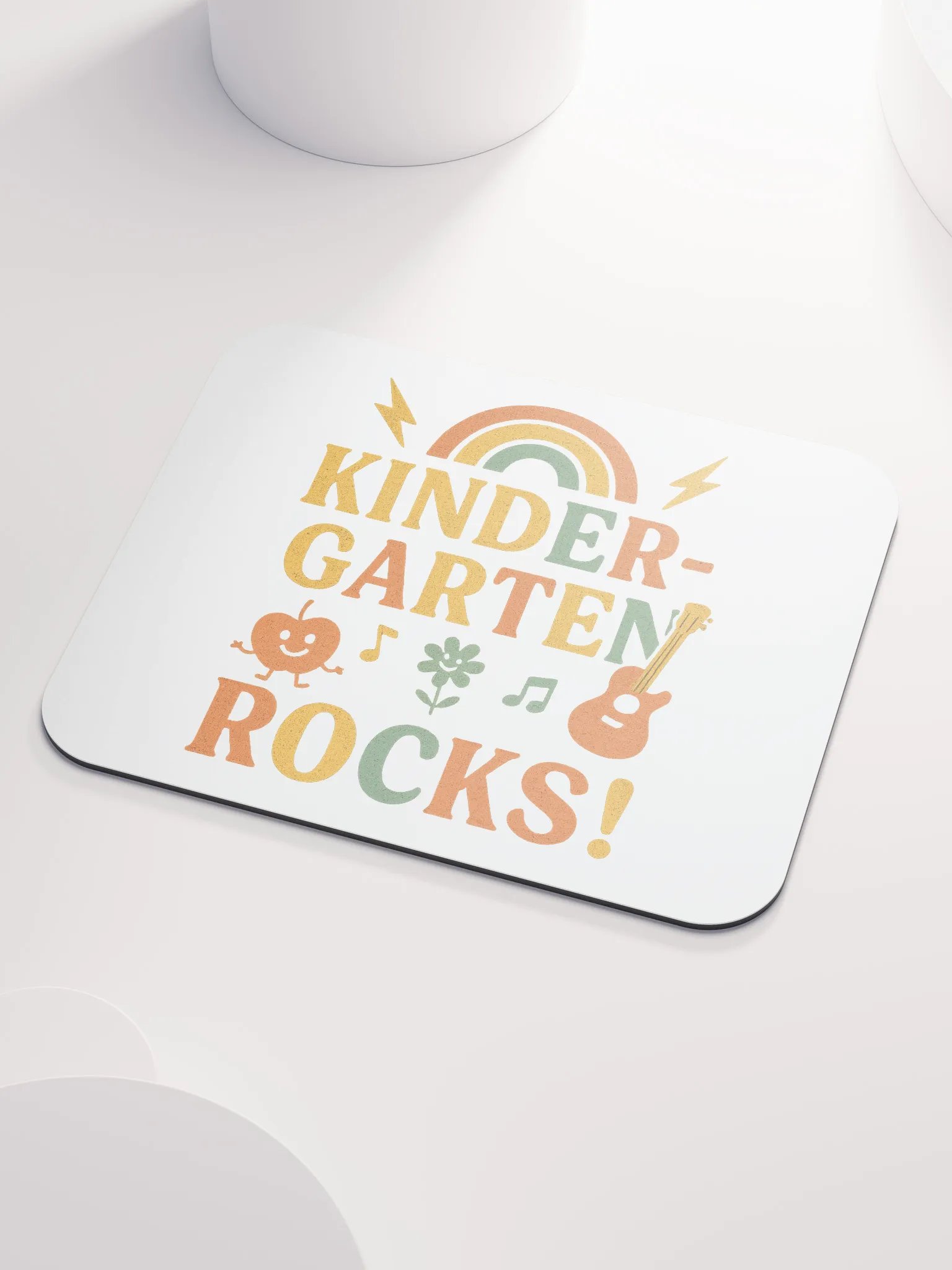 Kindergarten Rocks! Mouse Pad – Fun & Bright Teacher Desk Mat product image (3)