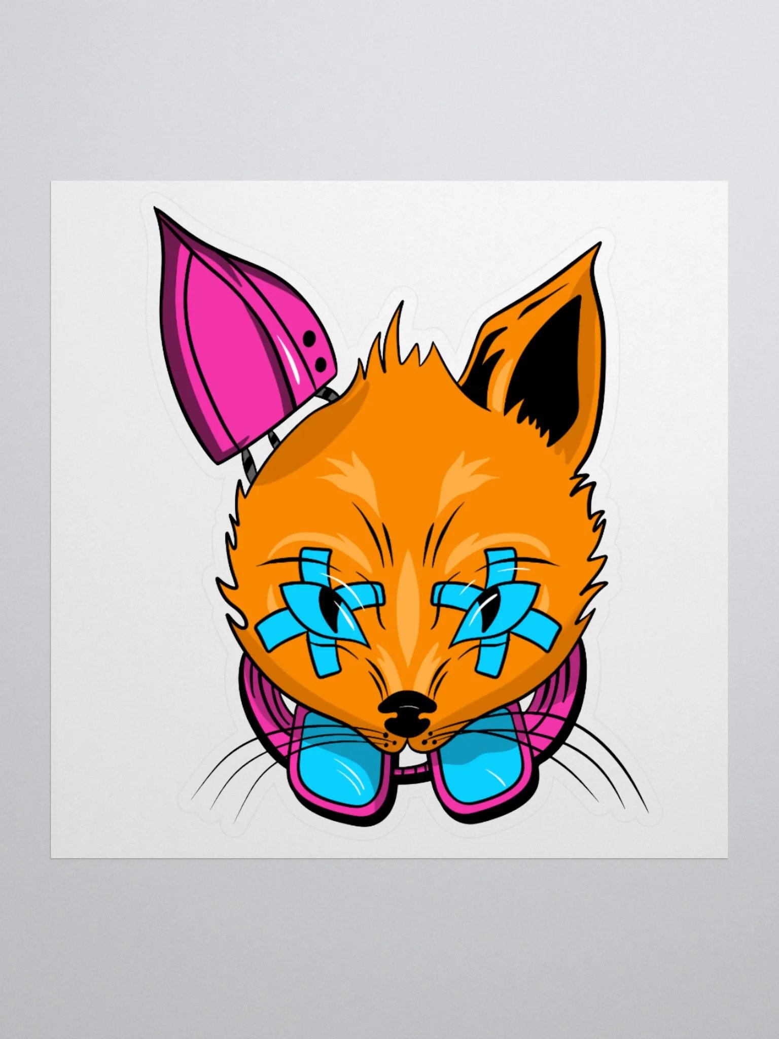 ShepQuest Cyber Fox Sticker product image (1)