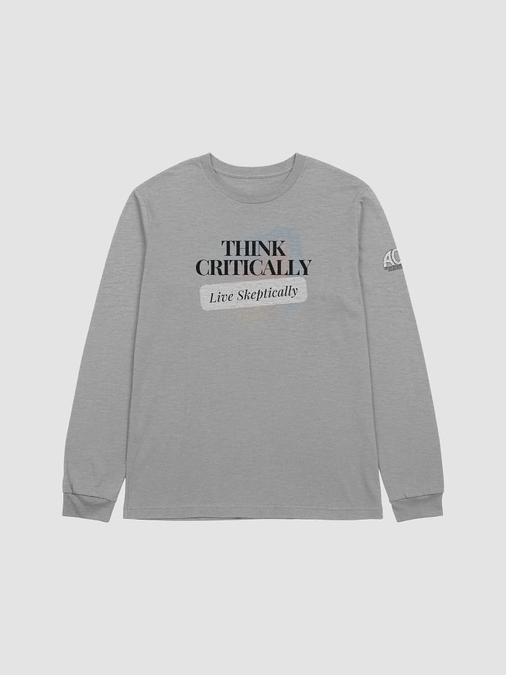 Long Sleeve Tee - Think Critically; Live Skeptically product image (1)