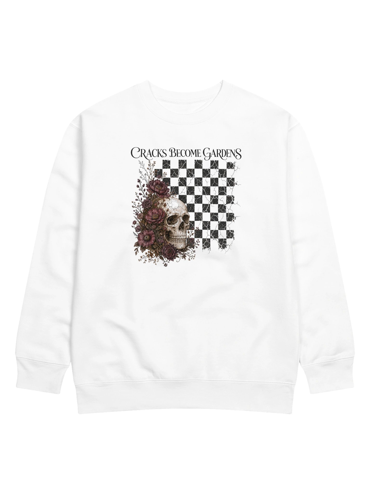 Cracks Become Gardens Gothic Floral Sweatshirt | Cotton Heritage Premium Sweatshirt product image (129)