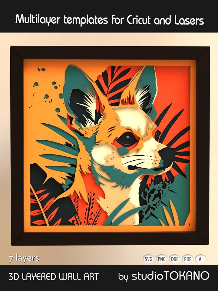 Chihuahua Layered Cut File product image (1)