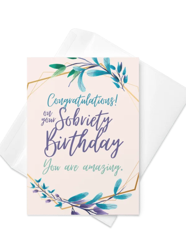 Sobriety Celebration Greeting Card product image (1)