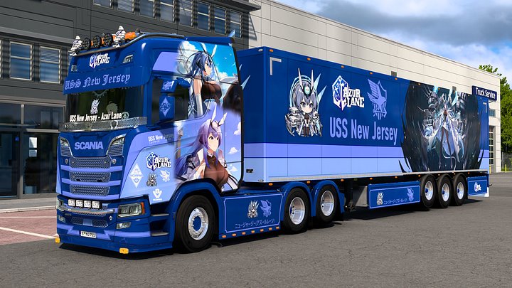 [ETS2] USS New Jersey - Azur Lane [Combo Skin] product image (2)