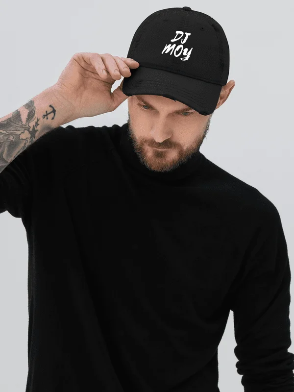 DJ Moy Logo - Distressed Cap (Embroidered) product image (29)