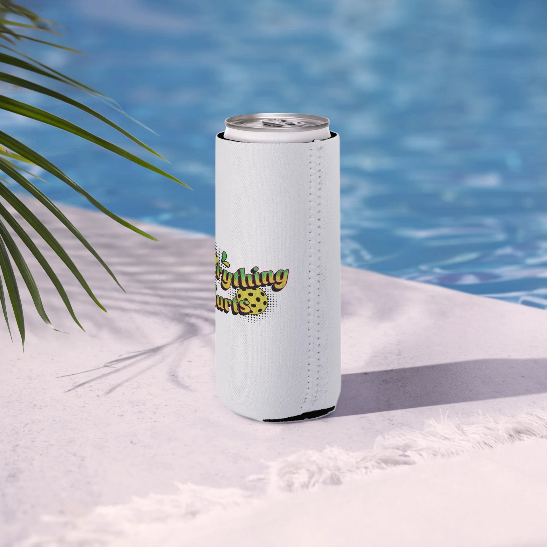 Everything Hurts Pickleball Whimsical Can Cooler product image (6)