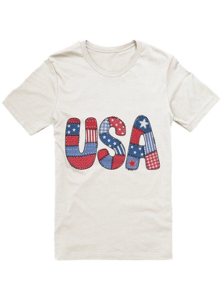USA Patchwork Adult tee product image (1)
