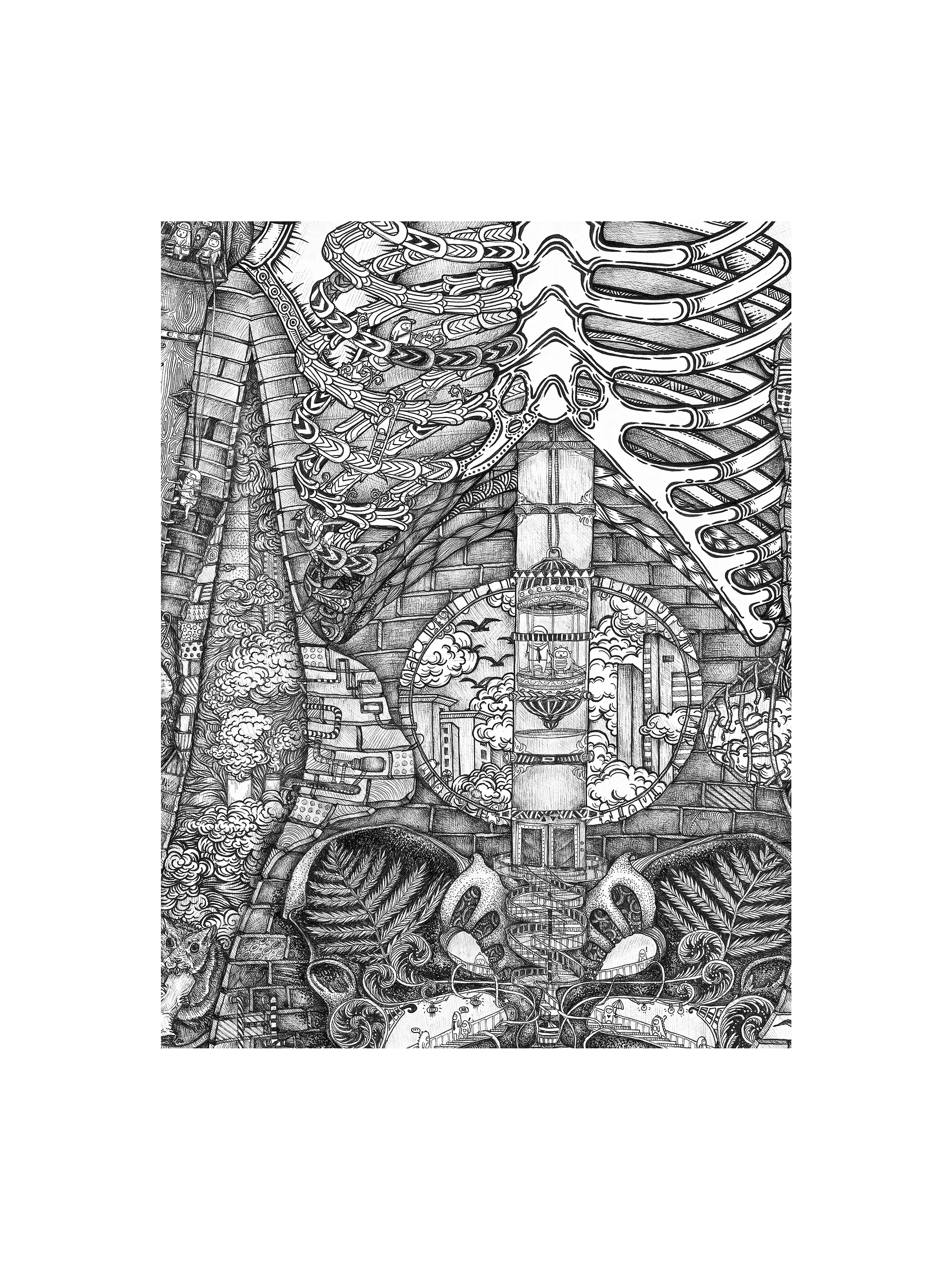Skeleton - Original Art Print product image (1)