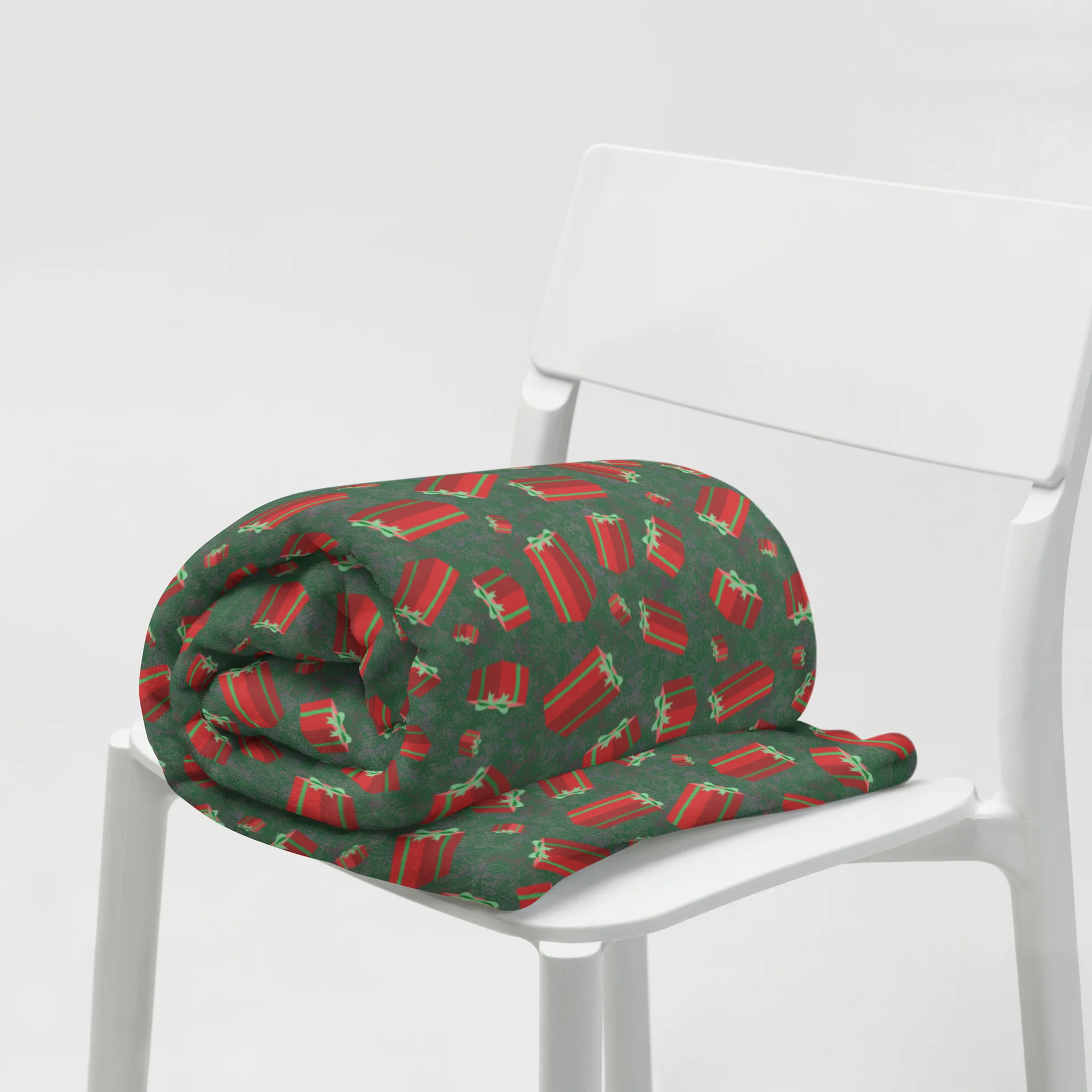 Floating Red Christmas Presents Throw Blanket product image (10)