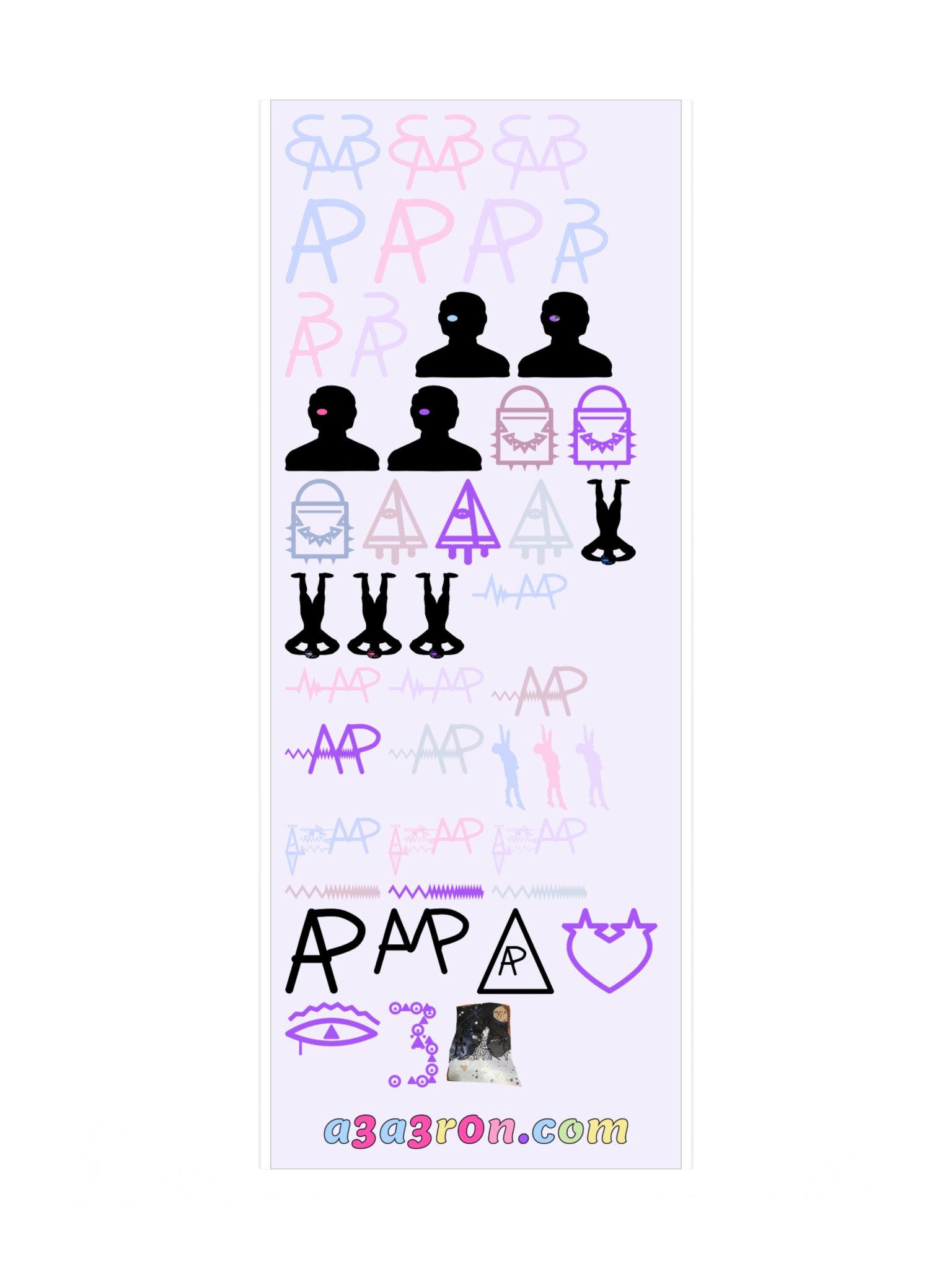 Mega Sticker Pack Vol 1 — Glyphs & Marks · Transfer Sheet product image (3)
