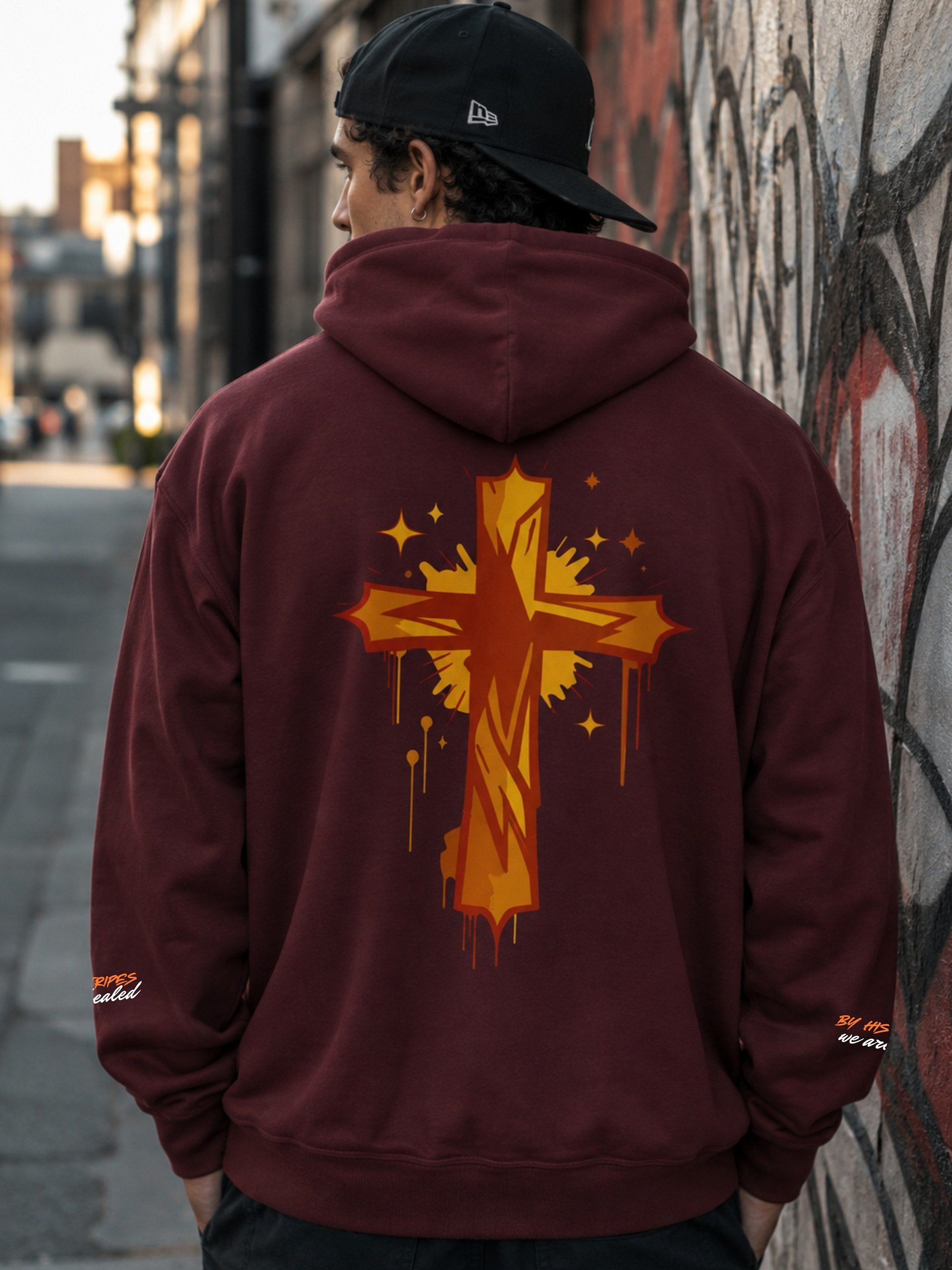 By His Stripes We Are Healed Bible Verse Hoodie product image (3)