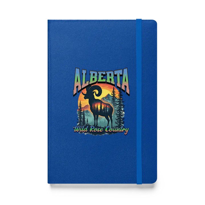 Alberta Wild Rose Country Rocky Mountain Bighorn Sheep Hardcover Notebook product image (1)