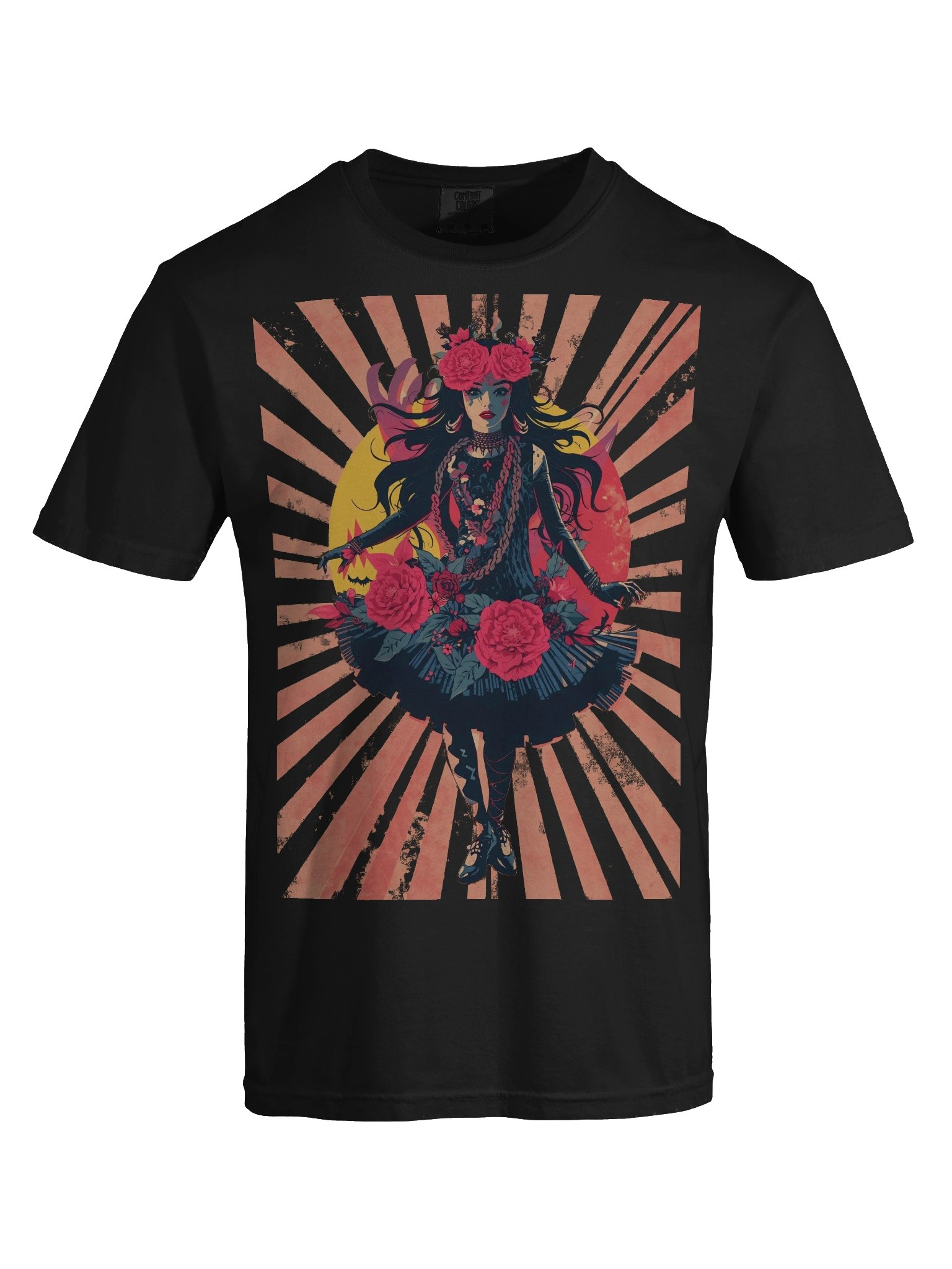 Floral Goddess Sunburst Heavyweight Tee product image (2)