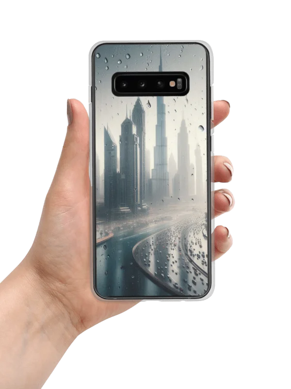 Rainy Cityscape Samsung® Clear Case | AI Design product image (7)