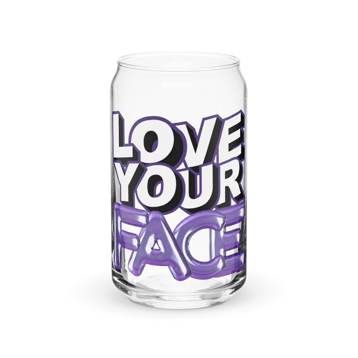Love Your Face Can-Shaped Glass product image (1)