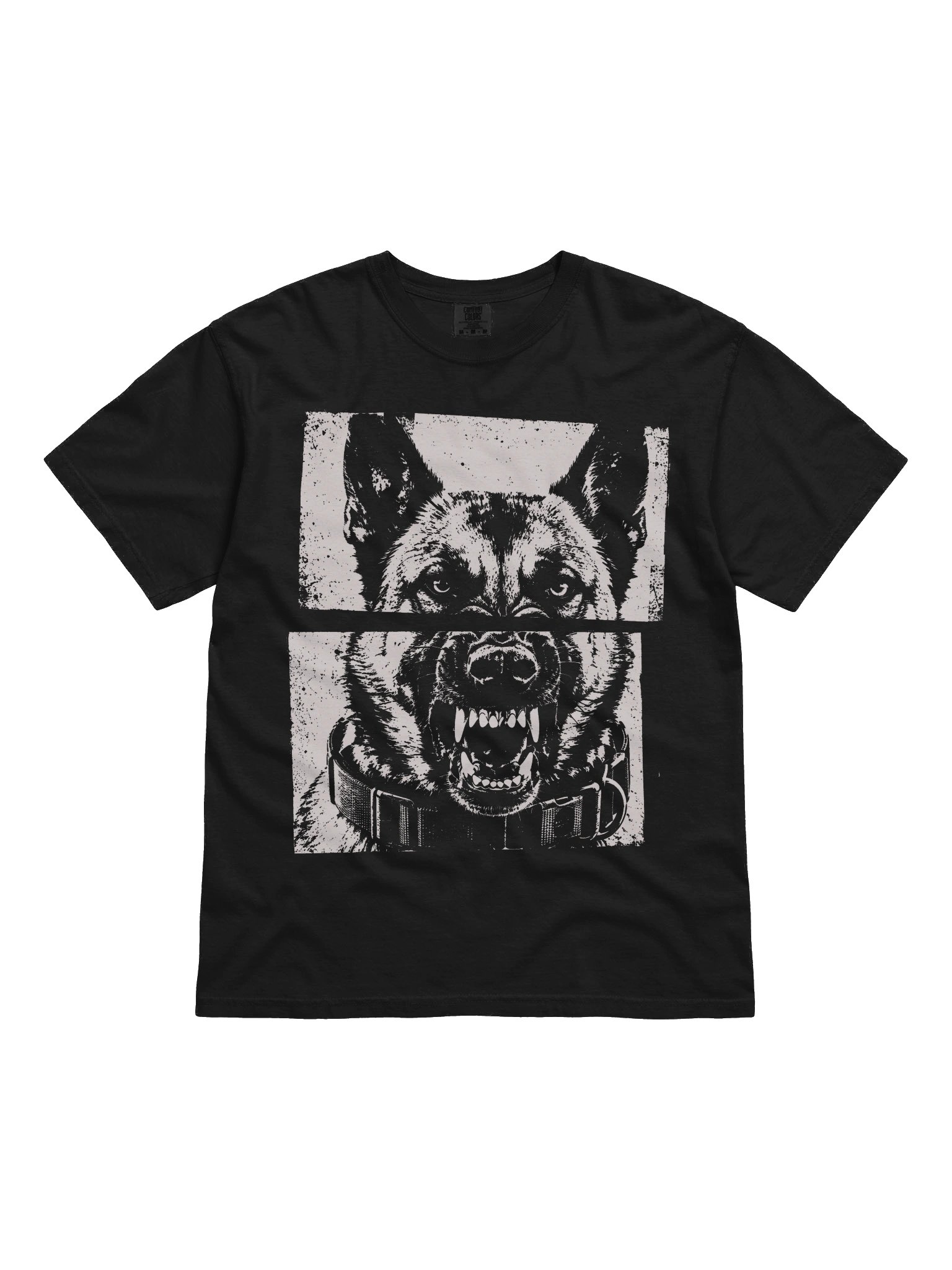 Angry German Shepherd Dog Heavyweight Vintage Graphic Tee product image (11)