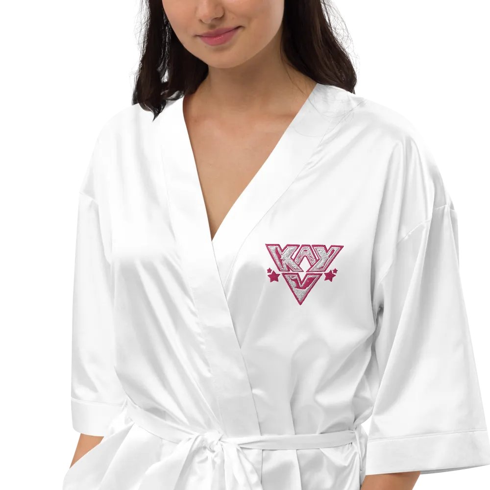 KAY V SATIN ROBE product image (18)