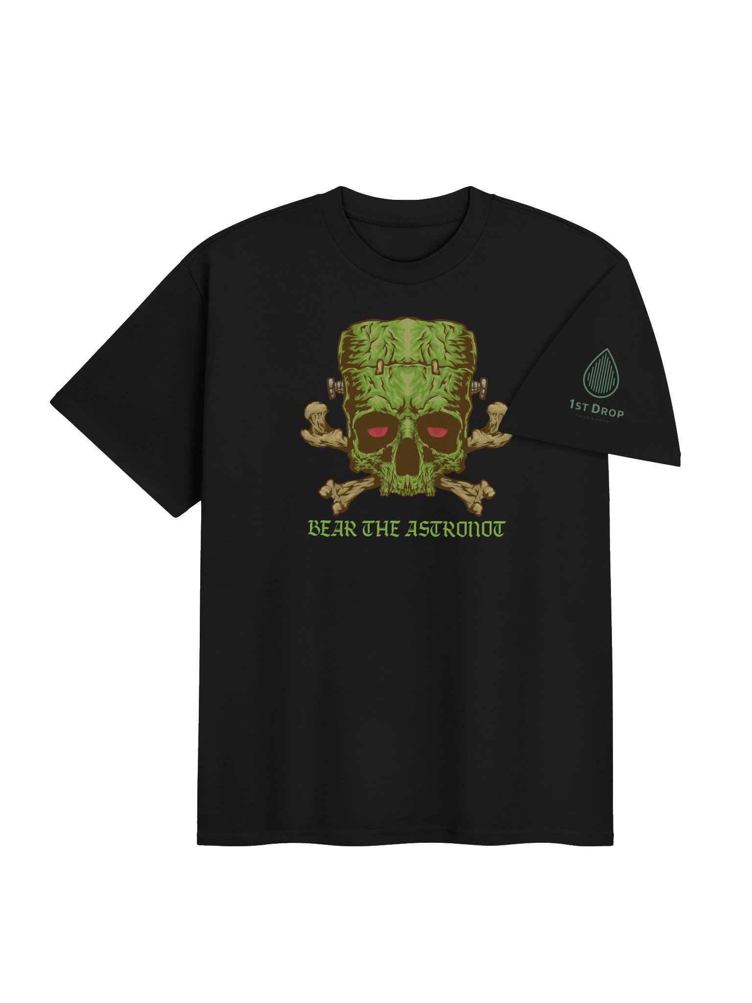 Bear the Astronot Frankenstein Skull T-shirt product image (14)