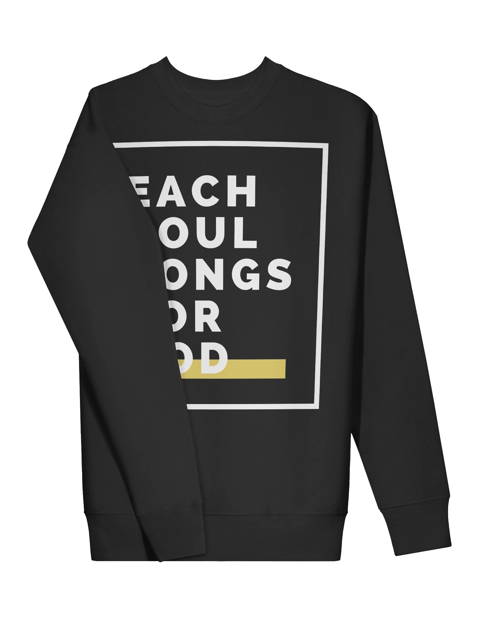 "Each Soul Longs For God" Sweatshirt | Essential White Print product image (21)