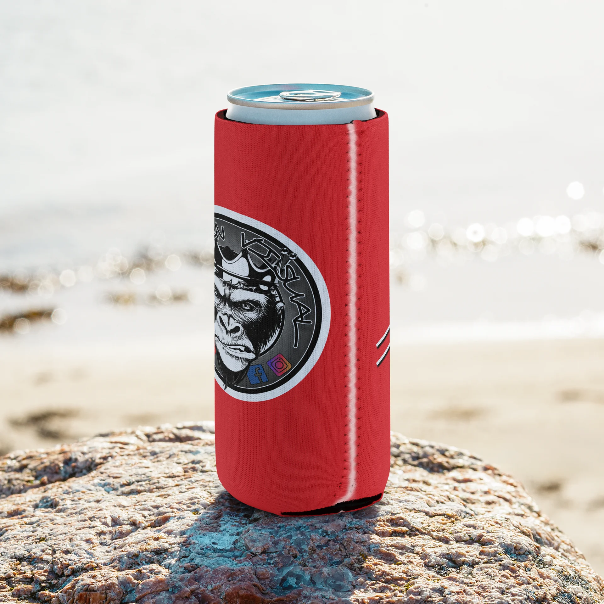 Signature 1 Gorilla Koozie - Red (slim) product image (8)