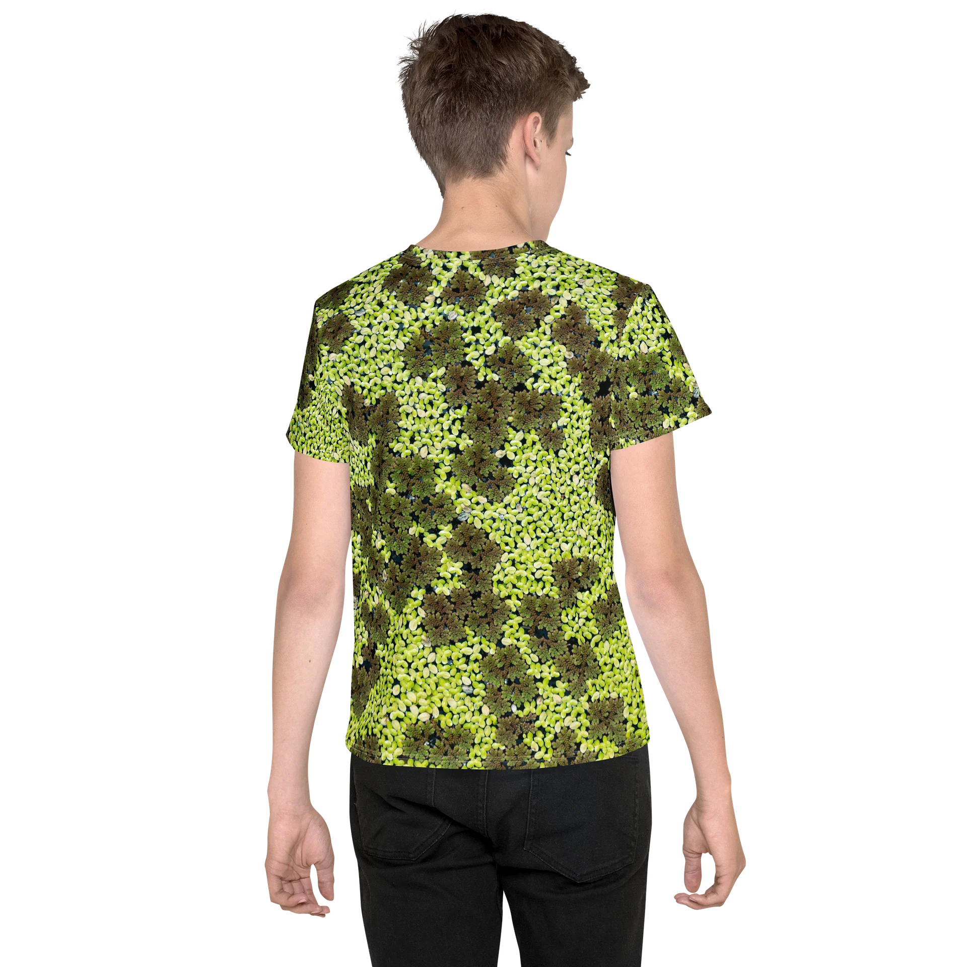 Verdant Life All-Over Print Youth Crew Neck T-Shirt product image (2)