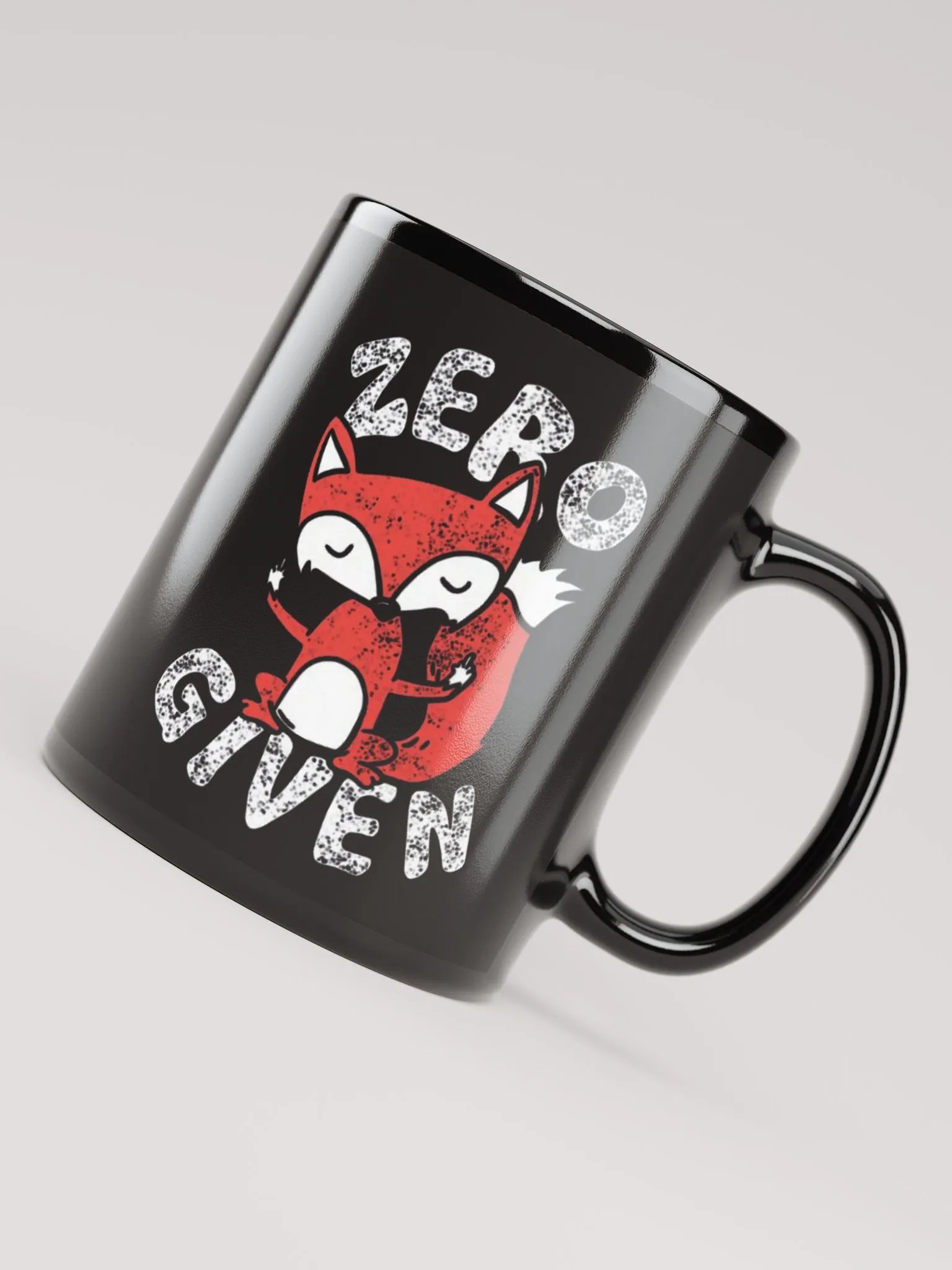 Zero Fox Given Black Glossy Mug (11oz or 15oz) product image (4)